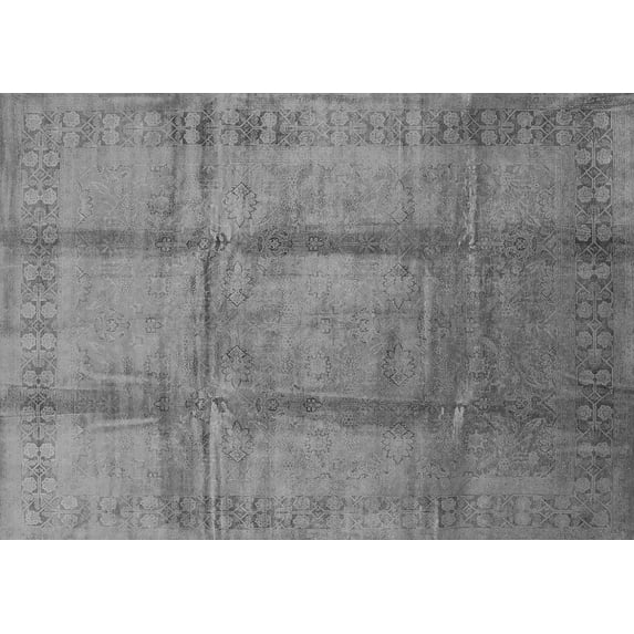 Ahgly Company Indoor Rectangle Oriental Gray Traditional Area Rugs, 8' x 10'