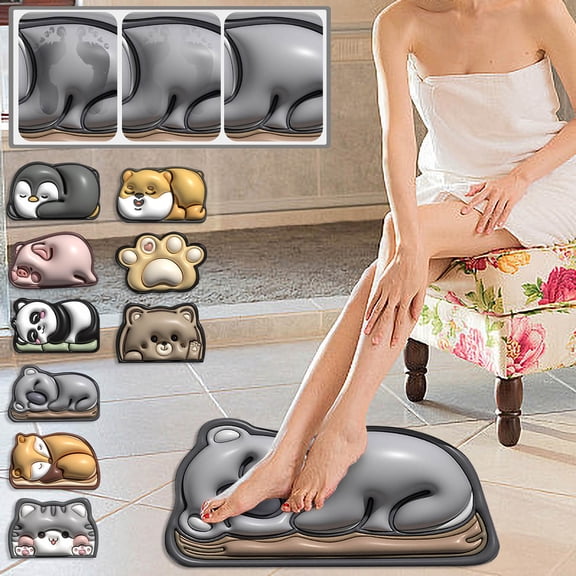 Super Absorbent Bath Mat Non Slip Door Mat 30x40cm, Fast Dry Bathroom Rug for Shower, Toilet, Kitchen and Entryway