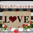 thumbnail image 1 of Clearance！npkgvia Valentines Decorations,Low Profile Door Mat Indoor Valentines Day Retro Rug Non-Slip Gnome Hearts Printed Doormat Outdoor Valentines Day Yard Decor, 1 of 6