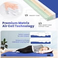 thumbnail image 3 of Hazli Matrix Memory Foam Camping Mattress Pad - Roll Up Mattress - Cot Mattress Pad - Guest Bed Roll, 3 of 9