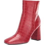 NINE WEST Womens Sardo9x93 Ankle Boot 8 Red Crocodile Leather
