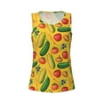 thumbnail image 6 of Sigee Colorful Vegetables for Women's Workout Tank Top,Running Tank Tops,Sleeveless Gym Clothes, 6 of 8
