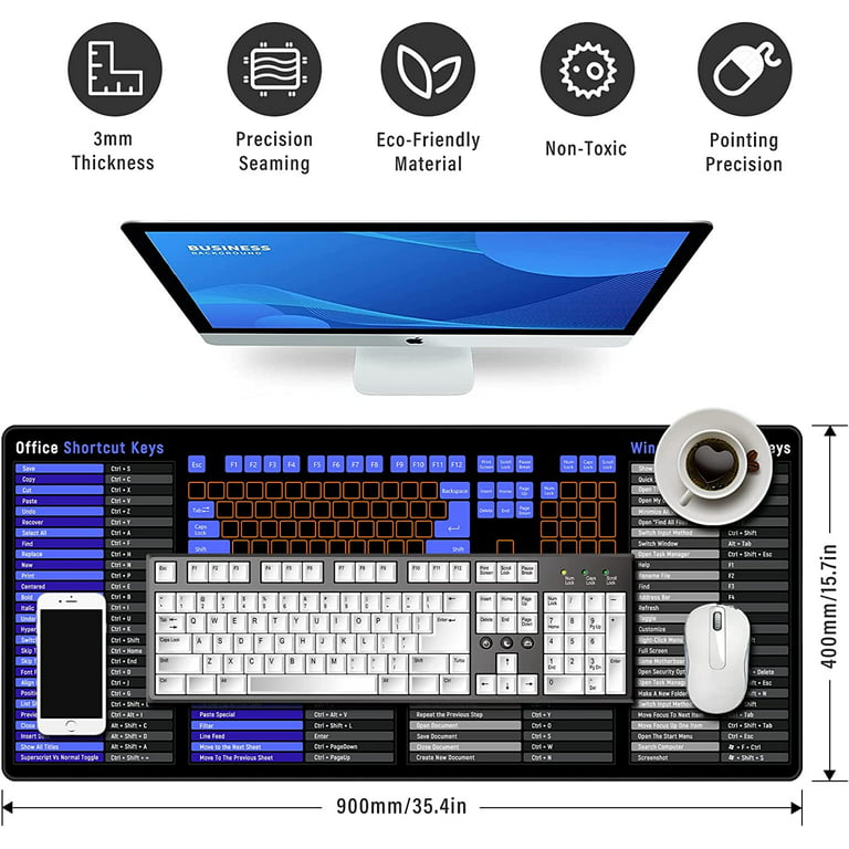 MoreChioce USB Heated Gaming Mouse Pad Computer Keyboard Mouse Mat Desk Pad  for Home Office Gaming Work 