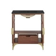 thumbnail image 6 of Modway Daylight 30" Solid Mango Wood Bathroom Vanity in Black/Walnut, 6 of 7