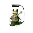 thumbnail image 2 of Estatua Solar de Hierro para Jardín con Luces Led: Adorno Original para Jardín, Terraza, Camino y Paisajismo. Luz Nocturna con Iluminación Automática., 2 of 6