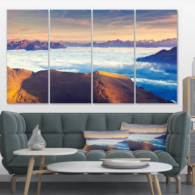 Val Gardena Valley Panorama - Extra Large Seashore Canvas Art