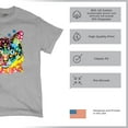thumbnail image 4 of Tee Hunt Dean Russo Eyes Cat T-Shirt Neon Colorful Cute Kitten Men's Tee, Gray, X-Large, 4 of 5