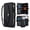 Black, variant on for iPhone 17 Pro Max Case Crossbody Wallet Detachable Magnetic Case: Cover with Card Holder and Zipper Pocket, Detachable Shoulder & Wrist Strap Secure RFID Blocking Protection,Black