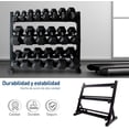 thumbnail image 5 of Rack para Mancuernas Bluelander 5 a 40 Lbs 3 Niveles Capacidad de Peso 272 Kg, 5 of 5