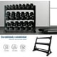 thumbnail image 5 of Rack para Mancuernas Bluelander 5 a 40 Lbs 3 Niveles Capacidad de Peso 272 Kg, 5 of 5