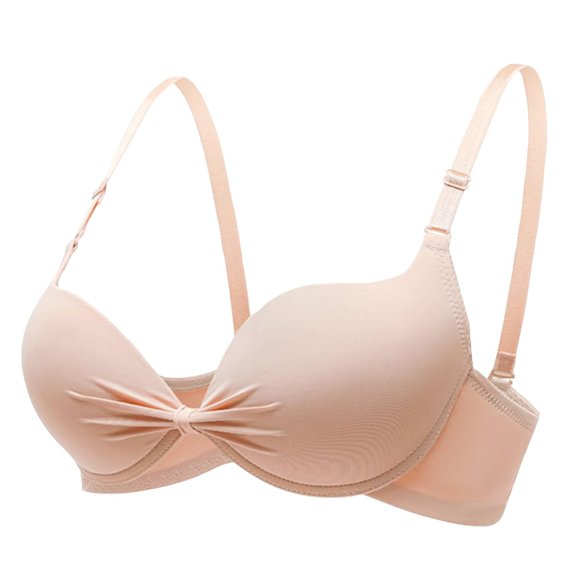 HBFAGFB Bra Womens Fashion Comfortable Adjustable Seamless Bra Cute Underwear Daily Wear Beige Size 32