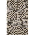 thumbnail image 1 of Liora Manne RVL57203348 Ravella 2033-48 Zebra Black 5 x 7.5 Ft. Wool Rugs, 1 of 1