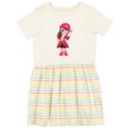 thumbnail image 3 of Inktastic Pirate Captain Girls Toddler Dress, 3 of 5