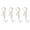 White, variant on 4 PCS Round Clamp-on Hooks for Rod, Hanging Tube Pipe Closet Rods for 0.79 inch Inner Diameter,No Drill Wall Hooks for Closet,Shower,Towel,Heavy Duty Metal Hooks for Home Organization (White)