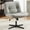 Gray, variant on Criss Cross Chair, Armless Office Desk Chair, Wide Seat No Wheels, Height Adjustable Comfy Computer Task Swivel Chair, Gray