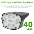 thumbnail image 6 of LITOM 40 LED Solar Lights Landscape Spotlight Outdoor Yard Garden Lamp Waterproof, 6 of 14