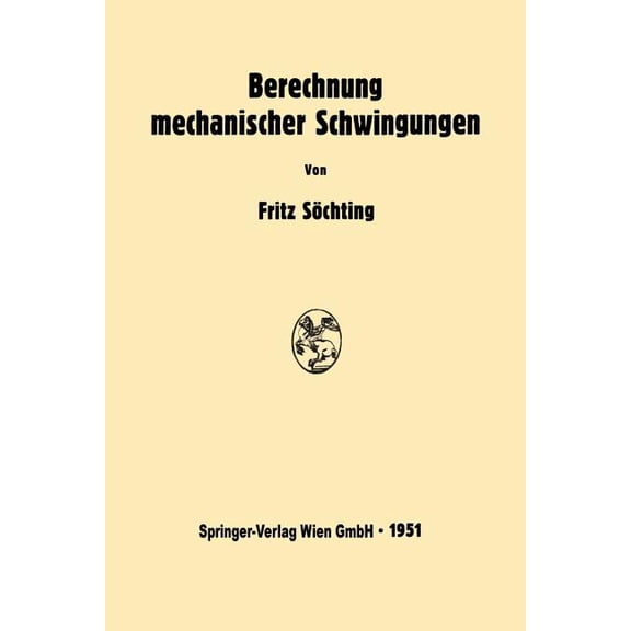 Berechnung Mechanischer Schwingungen, (Paperback)