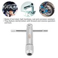 thumbnail image 3 of Llave de Grifo Llave de Trinquete Reversible M3-M8 / M5-M12 de Barra en T Ajustable para Juego de Machos y Troqueles Llaves Ajustables de M3-M8 ANGGREK Otros, 3 of 8