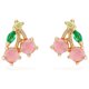 thumbnail image 1 of Pendientes de estilo lindo con forma de fruta tropical, pendientes de circonita con incrustaciones de diamantes para mujer, joyería de plata 925 con pasador en vivo, 1 of 6