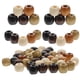 thumbnail image 2 of 400 cuentas de madera natural con agujeros grandes para hacer pulseras., 2 of 7