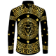 thumbnail image 1 of Camisas con estampado 3D de león dorado para hombre, Tops de manga larga con cuello vuelto y botones, ropa de calle de estilo barroco a la moda, 1 of 4