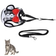 thumbnail image 4 of Escape-Proof Vest Strap, Cat Harness With Leash Walking Pet Vest Pet Harness Cat Vest Type Harness Escape-Proof Cat Vest  For Cat Vest For Pet Harness Black Grid,Red Grid,Red, 4 of 8