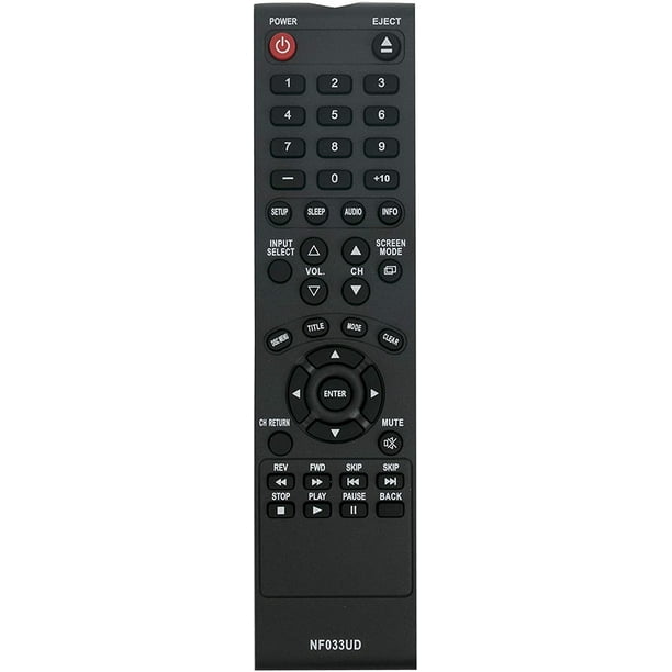 New Nf033ud Replaced Remote Fit For Sylvania Emerson Tv Dvd Player Ld190ss1 Ld190ss2 Ld195ssx Ld3ss1 Ld3ss2 Ld3ssx Ld370ssx Ld190em1 Ld190em2 Ld260em2 Ld3em2 df1uh Walmart Com Walmart Com