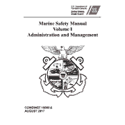 Marine Safety Manual: Marine Safety Manual: Vol. I - Administration and Management (Paperback)