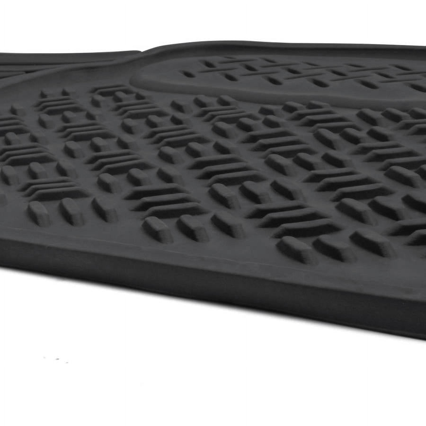 BDK Heavy Duty Ridged Rubber Floor Mat 1-Piece Runner Liner for