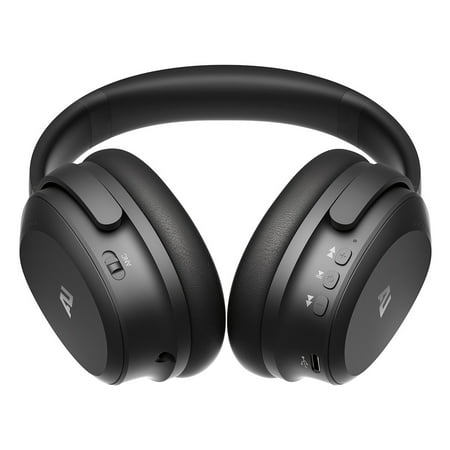 Ausounds - AU-XT True Wireless Noise Cancelling Over-Ear Headphones - Black