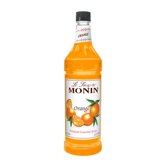 Monin Flavored Syrup, Orange, 33.8-Ounce Plastic Bottle ( 1 Liter)