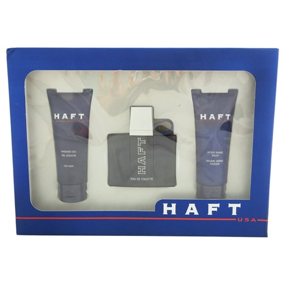 Beverly Hills Haft , 3 Pc Gift Set 2.5oz EDT Spray, 2.5oz After Shave Balm, 2.5oz Shower Gel