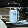 thumbnail image 2 of Silicone Boot Skin for Stanley 40oz Tumbler with Handle - Protective Full Sleeve for Quencher Adventure Cup, Bumper Case with Featured Logo Silicone Sleeve only (Blue), 2 of 10