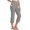 Gray, variant on Vivianyn HD Women's Split Hem Capri Yoga Pants with Pockets, High Waist Stretch Trousers,Black,Size S-XXL