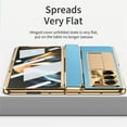 thumbnail image 4 of Allytech Galaxy Z Fold6 Case with Screen Protector, Kickstand Rugged Protective Shockproof Anti-Scratch Hinge Protection Phone Case for Samsung Galaxy Z Fold 6 - Blue+Gold, 4 of 9