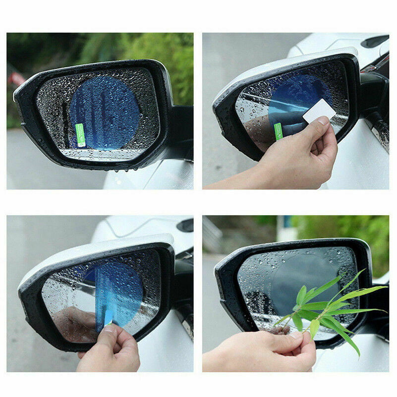 1pair Car Anti Fog Anti-glare Rainproof Rearview Mirror Cover Trim Hot Film M7E3 