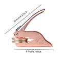 thumbnail image 7 of yotijay Embosser Stamp Embosser Seal Stamp for Wedding Invitation Notepads Envelopes Rose Gold, 7 of 7