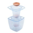 thumbnail image 2 of CNKOO Pot de Fleurs Hydroponique 2 en 1 Absorption Automatique d'Eau Transparent, 2 of 10