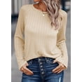 thumbnail image 3 of Camisa de manga larga Dokotoo Spring Business Casual para mujer, talla grande, 3 of 6