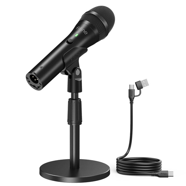 Micrófono dinámico FIFINE TANK2 USB/XLR para grabación de podcasts