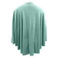 thumbnail image 3 of Fgnfyis Elegant Solid Color Shawl Cape For Women Soft Comfortable Poncho Outerwear Wrap Light Green One Size, 3 of 3
