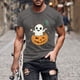 thumbnail image 1 of Blusas y camisas de manga corta y cuello redondo para hombre. Blusas/camisetas de manga corta con cuello redondo y estampado de Halloween para hombre. Blusa para hombre., 1 of 5