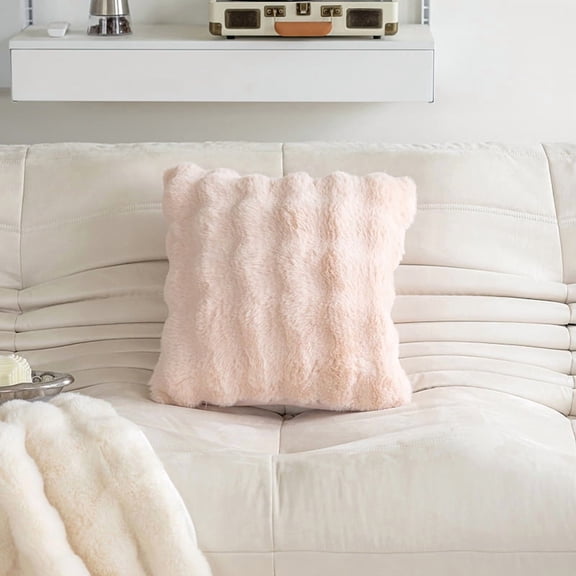 suxuMhao Hug Pillow 18×18IN Pink - Decorative Throw Pillow, Cuddle Pillow, Weighted Plush Hugging Pillow, Bolster for Home Sofa Bedroom, Soft Comfortable Cushion with PP Cotton Filling, 1 Piece