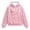 Pink, variant on Pet Hoodie with Kangaroo Pouch, Dog Carrier Sweatshirt with Love Heart Graphic, Casual Cat Hoodie Black White Pink