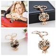 thumbnail image 2 of Creative Personality Owl Car Keychain Fashion Female Bag Hanging Wrist Lanyard for Keys Retractable Heart Shaped Blanks 3 Acrylic Blanks Wallet Women with Key Ring Clip Key Ring Key Rings for Women, 2 of 8