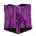 thumbnail image 4 of Grebrafan Boned Corsets Bustier Top Women Purple 4XL, 4 of 5