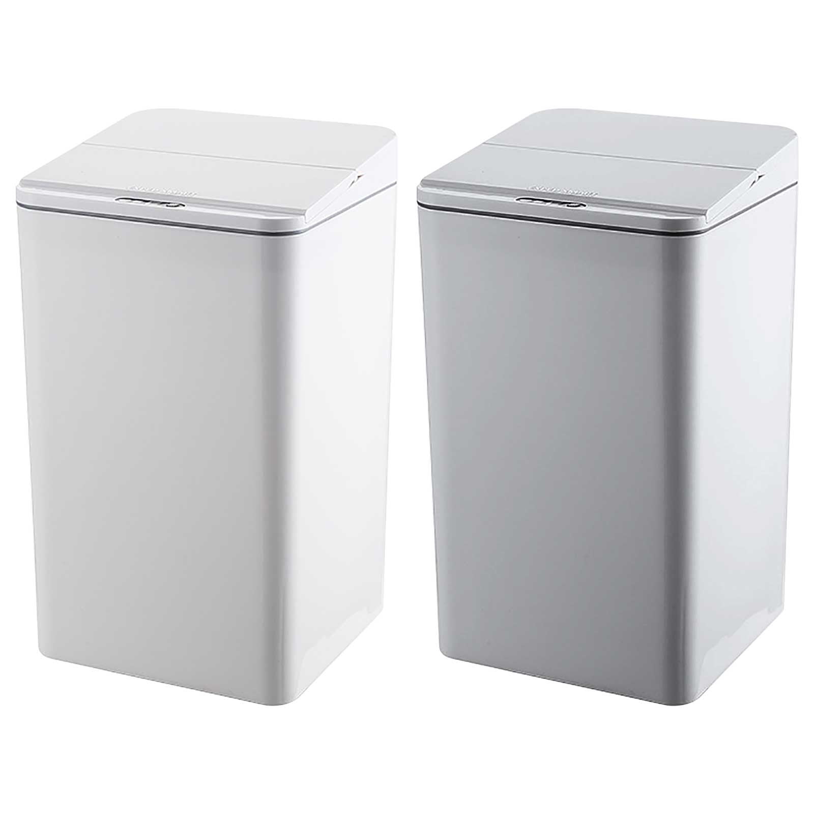 GFHFHITJ Automatic Trash Can 12L Bathroom Touchsless Motion Sensor Small Garbage Can with Lid Smart Electric Plastic Garbage Bin for Living Room Bedroom Office Kitchen