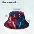 thumbnail image 3 of Balery Cool Wolf Head Sombreros para el sol para hombre y mujer, sombrero de pescador con UPF 50+, 3 of 6
