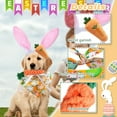thumbnail image 3 of CY5O5ee 4 PCS Easter Pet Outfit Cute Rabbit Ears Headband Bowtie Carrot Rope Chew Toys for Small Medium Large Dogs Birthday Party Accessories, 3 of 7