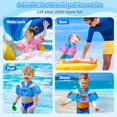 thumbnail image 7 of MoKo Toddler Swim Vest for Kids 20-30-50lbs Girls Boys, Arm Floaties Swimming Learning Training Equipment, Dark Blue Shark, 7 of 7